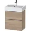 Image de Duravit Meuble sous-lavabo D-Neo Compact 58,4x37,2 cm, 1 porte, 1 tiroir, ES geb/Ei ma