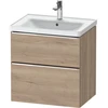 Image de Duravit Meuble sous lavabo D-Neo 63,4x45,2 cm, ch/oeuf, 1 porte, 1 tiroir