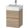 Image de Duravit Meuble sous-lavabo D-Neo 48,4x44,2 cm, gris perle/émeri, 1 porte, 1 tiroir