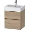 Image de Duravit Meuble sous-lavabo D-Neo 58,4x44,2cm, blanc, 1 porte, 1 tiroir