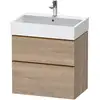 Image de Duravit Meuble sous lavabo D-Neo 68,4x44,2 cm, blanc brillant, 1 porte, 1 tiroir