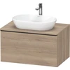 Image de Duravit Meuble sous-lavabo D-Neo 80x55 cm, blanc/oeuf mat, 1 tiroir, 1 porte, suspendu
