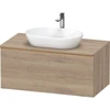 Image de Duravit Meuble sous-lavabo D-Neo 100x55 cm, blanc brillant, 1 tiroir, 1 tablette, suspendu