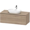 Image de Duravit Meuble sous-lavabo D-Neo 120x55 cm, blanc/oeuf, 1 tiroir, 1 porte, suspendu