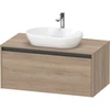 Image de Duravit Meuble sous-lavabo Ketho.2 100x55 cm, blanc mat, 1 découpe, suspendu