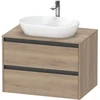 Image de Duravit Meuble sous-lavabo Ketho.2 80x55 cm, blanc mat, 1 découpe, suspendu