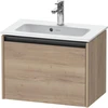 Image de Duravit Meuble sous-lavabo Ketho.2 Compact 61x39 cm, blanc oeuf, 1 tiroir, suspendu