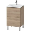 Image de Duravit Meuble sous lavabo L-Cube Compact 52x42,1x70,4cm, 2 tiroirs, debout, marbre oeuf