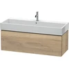 Image de Duravit Meuble sous lavabo L-Cube 118,4 x 45,9 cm, marbre oeuf, 1 tiroir, suspendu