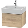 Image de Duravit Meuble sous lavabo L-Cube 58,4 x 45,9 cm, oeuf marbré, 1 tiroir, suspendu