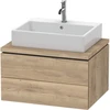 Image de Duravit Meuble sous-lavabo L-Cube 72x54,7 cm, marbre d'oeuf, pour console, 2 tiroirs