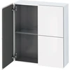 Image de Duravit Armoire demi-hauteur L-Cube 70x24,3x80 cm, 2 portes, chêne marbré