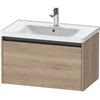 Image de Duravit Meuble sous-lavabo Ketho.2 78,4x45,5 cm, blanc oeuf, 1 tiroir, suspendu