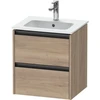Image de Duravit Meuble sous lavabo Ketho.2 51x42x54,9 cm, 2 tiroirs, suspendu, marbre oeuf