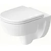 Image de WC suspendu Duravit D-Code, chasse d'eau basse, rimless, 370x540x360mm, 4/2 litres, blanc brillant, 2513090000