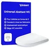 Image de Duravit Univavo Abattant WC Compact, Abattant Toilette WC double système d'amortisseur de fermeture, Cuvette toilette avec Quick Release, Lunette WC forme de D, Cuvette WC fabriquée en UE, blanc
