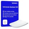 Image de Duravit Univavo Abattant WC, Abattant Toilette WC avec double système d'amortisseur de fermeture, Cuvette toilette avec Quick Release, Lunette WC carré, Cuvette WC fabriquée en UE, blanc