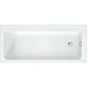 Image de Duravit Baignoire rectangulaire D-Code 160x70x45 cm, vidage au pied, 1 trop-plein, blanc