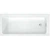 Image de Duravit Baignoire rectangulaire D-Code 175x75x45 cm, vidage au sol, 1 trop-plein, blanc