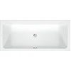 Image de Duravit Baignoire rectangulaire D-Code 180x80x45 cm, vidage au pied, 1 trop-plein, blanc
