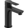 Image de Duravit D-Code Robinet de lavabo Taille M (hauteur du bec 167 mm) Robinet de lavabo à économie d'énergie (FreshStart) Robinet d'économie d'eau Salle de bain (MinusFlow), noir mat