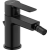 Image de Duravit Mitigeur monocommande bidet D-Code, bec 118 mm, céramique, noir mat