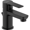 Image de Duravit D-Code Mitigeur monocommandé pour lavabo S FreshStart et Minusflow, avec garniture d'écoulement, DC1013001046, Couleur: Noir Mat