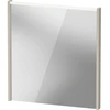 Image de Duravit Miroir LED D-Code 2.0 65x70x5 cm, 5 W, Tau mat, éclairage supérieur