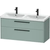 Image de Duravit Meuble sous-lavabo D-Code 118,4x55,5x46 cm, 2 tiroirs, fjordg m, G sw