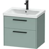Image de Duravit Meuble sous-lavabo D-Code 63,4x55,5x46 cm, 2 tiroirs, fjord m, Gr. sw