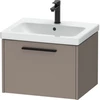 Image de Duravit Meuble sous-lavabo D-Code 58,4x40x46 cm, 1 tiroir, mat, gris anthracite