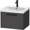 Image de Duravit Meuble sous-lavabo D-Code 58,4x40x46 cm, 1 tiroir, graph ma, Gr. sw
