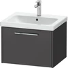 Image de Duravit D-Code Meuble sous lavabo 58,4x40x46 cm, 1 tiroir, graph ma, Gr. chr