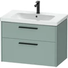Image de Duravit Meuble sous lavabo D-Code 78,4x55,5x46 cm, 2 tiroirs, fjordg m, Gr. sw
