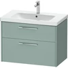 Image de Duravit Meuble sous-lavabo D-Code 78,4x55,5x46 cm, 2 tiroirs, fjord g mat, G chr