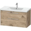 Image de Duravit Meuble sous-vasque D-Code 98,4x55,5x46cm, 2 tiroirs, S, E marbre, G chromé
