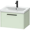 Image de Duravit Meuble sous-lavabo D-Code 63,4x40x46 cm, 1 tiroir, vert mat, Gr. sw