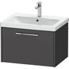 Image de Duravit Meuble sous-lavabo D-Code 63,4x40x46 cm, 1 tiroir, graph ma, Gr. chr