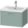 Image de Duravit Meuble sous-lavabo D-Code 63,4x40x46 cm, 1 tiroir, fjordgr. ma, Gr. chr