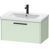 Image de Duravit Meuble sous-lavabo D-Code 78,4x40x46 cm, 1 tiroir, vert ma, Gr. sw