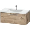 Image de Duravit Meuble sous-lavabo D-Code 98,4x40x46cm, 1 porte, marbre oeuf, gris clair