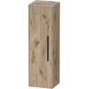 Image de Duravit Armoire semi-haute D-Code 40x132x36 cm, 2 étag., noir mat, gauche, oeuf marbre