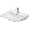 Image de Duravit D-Code lavabo, avec trou pour robinetterie, avec trop-plein, 600x480x165mm, blanc brillant, 2399600000