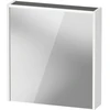 Image de Duravit Miroir LED D-Code 2.0 m Prise 65x70x5 cm, lumière haut, gauche, blanc mat