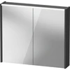 Image de Duravit Miroir LED D-Code 2.0 m SD T J 2 T, lumière f ob, 80x70x14,8 cm, graphite mat