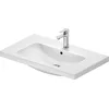 Image de Duravit D-Code lavabo, avec Trou pour robinetterie, avec trop-Plein, 800x480x165mm, Blanc Brillant, 23998000002