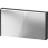 Image de Duravit Miroir LED D-Code 2.0 m prise 2 t, lumière avant, 120x70x14,8 cm, gris mat