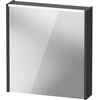 Image de Duravit Miroir LED D-Code 2.0 m 65x70x5 cm, lumière frontale, droite, graphite mat