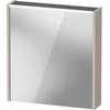 Image de Duravit Miroir LED D-Code 2.0 m SD T J 65x70x5 cm, éclairage oblique, droite, taupe mat