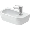 Image de Duravit Lavabo mural D-Code 40x22 cm, avec robinetterie, trop-plein, blanc HygGlaze
